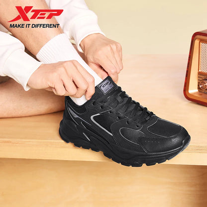 Xtep Sapatilhas Casuais para Homem 2025 Inverno Estilo Urbano com Amortecimento Leves Resistentes ao Desgaste Respiráveis para Caminhada 875419320005