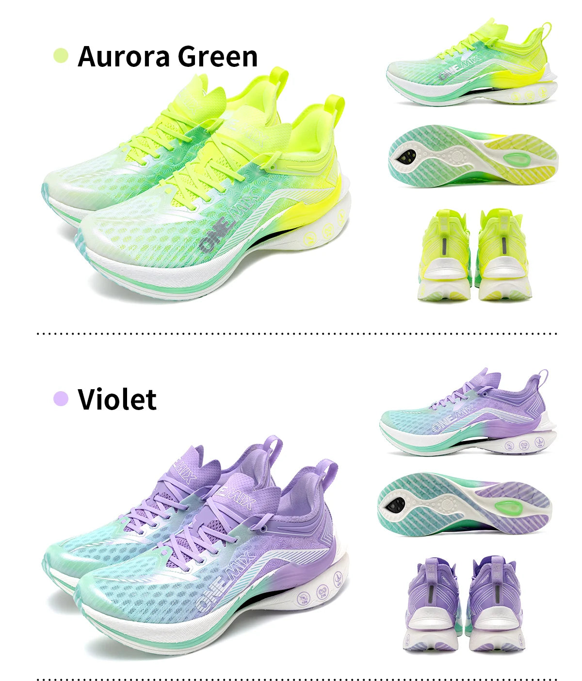 ONEMIX Marathon-Laufschuhe mit Carbonplatte, professionelle stabile Stütze, Stoßdämpfung, ultraleichte Rebound-Sneaker