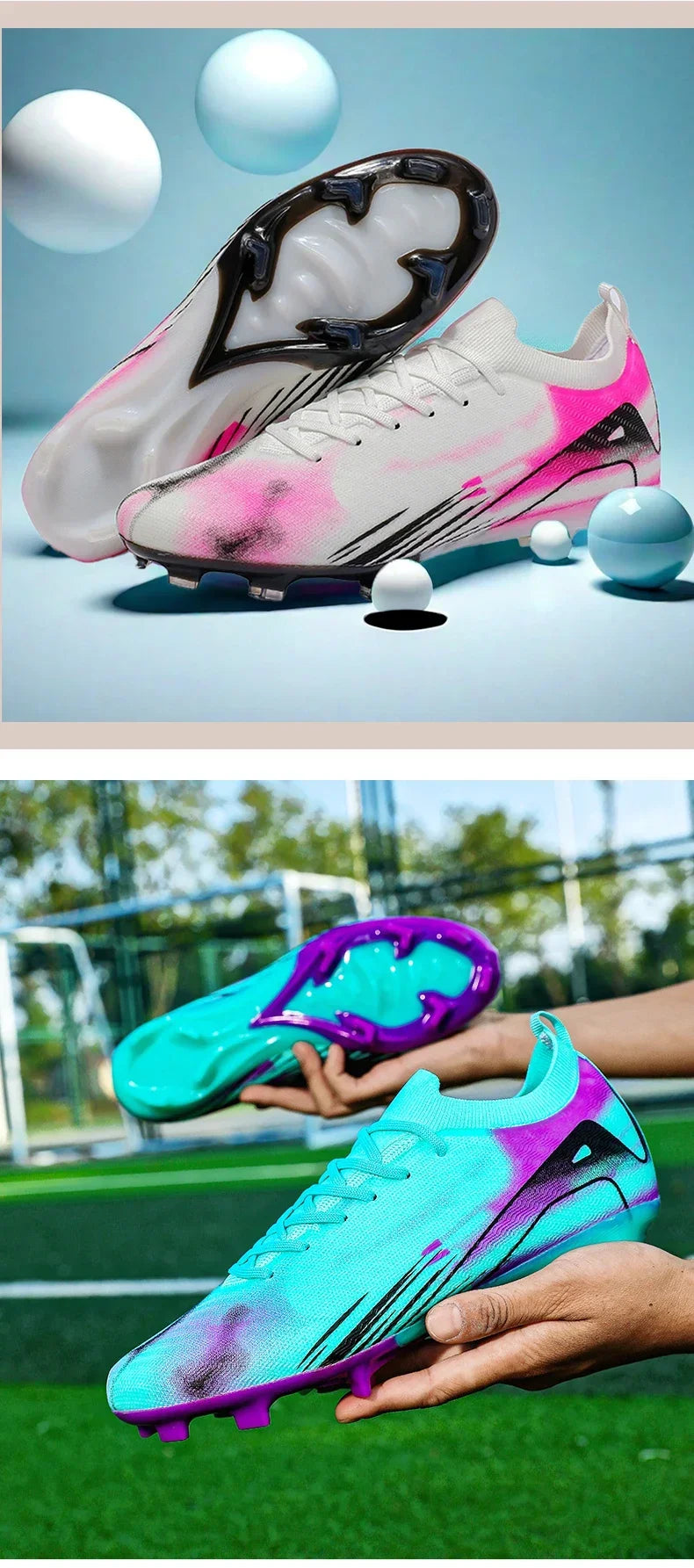 New Men's Soccer Shoes Society Professional Grass Training Original Futsal Sneaker Cleats Indoor Non-Slip Football Field Boots 2025