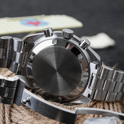 Relógio Masculino Watchdives New Wd1863 Quartz VK63 Chronograph, Safira Abaulada, Impermeável, 39Mm, Aço, Marca Premium, Luxo Business