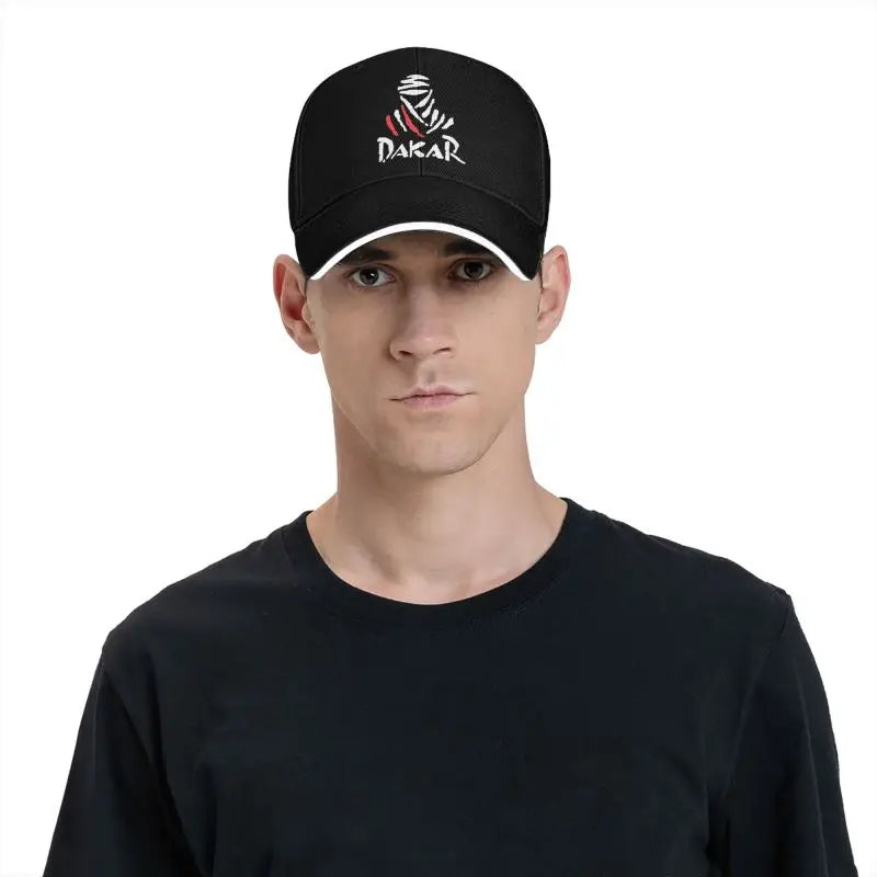 Motorcycle Dakar Rally Baseball Cap Retro Motor Off Road Racing Sandwich Hats for Men Women Breathable Dad Hat Running Golf