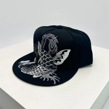 China Chic Pattern Embroidered Baseball Hats Breathable New Unisex Ethnic Style Peaked Caps Versatile Sunshade Hip Hop Fashion