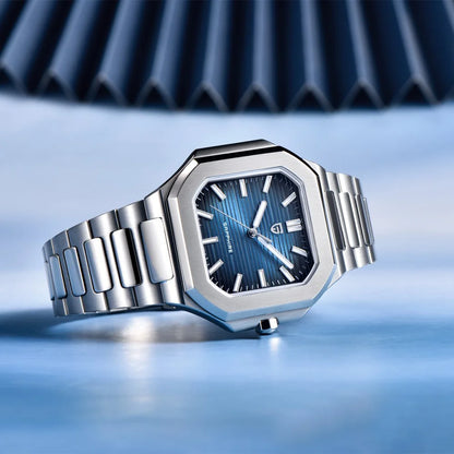 Reloj cuadrado de cuarzo para hombre PAGANI DESIGN New V2, marca de lujo premium, deportivo, resistente al agua, de zafiro y acero inoxidable