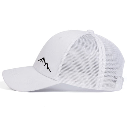 Unisex Minimalist Mountain Embroidery Baseball Net Caps Spring and Summer Outdoor Adjustable Casual Hats Sunscreen Hat