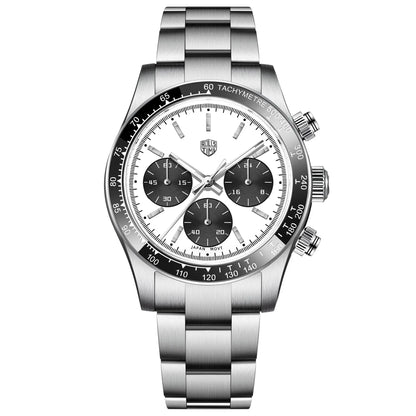 ROSSITIMI Urban Premium Men Quartz Watch Light Luxury Sports Stainless Steel VK63 Tachymeter Luminous 100m Diving Luminous Watch