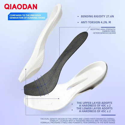 QIAODAN Feiying PB3 Enhanced Edition Professional Marathon Carbon Plate Running Shoes 2025 Men's Sneakers QDB023251299T