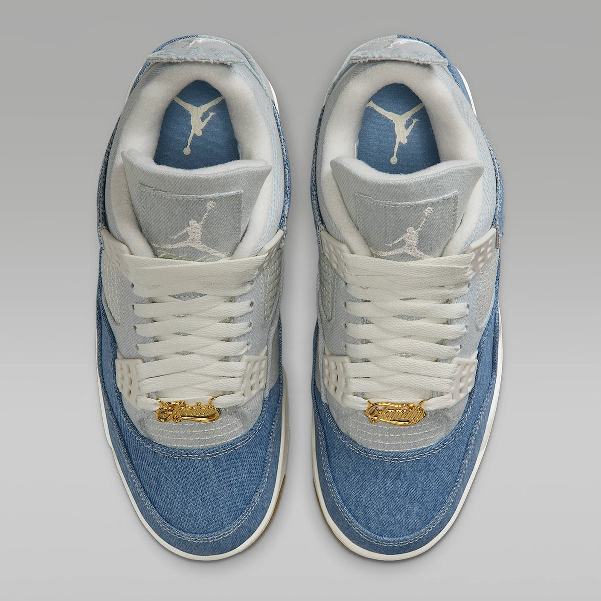 Ténis de basquetebol Nike JORDAN genuínos para mulher, de cano médio, em ganga, com amortecimento de ar IB6716-100