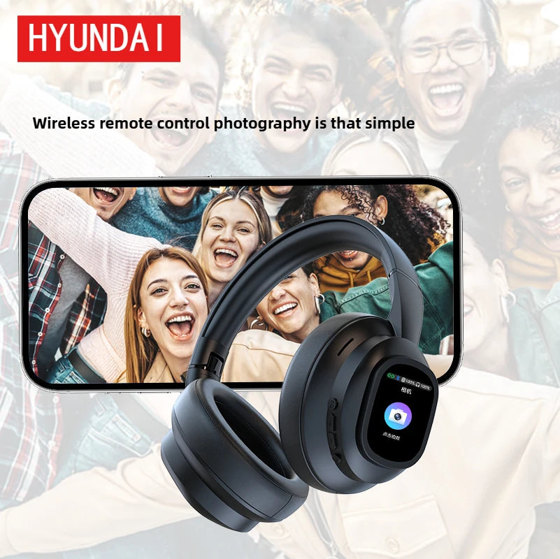 Auricolari HYUNDAI X1PRO Wireless Bluetooth 6.0 con traduzione AI – Oltre 100 lingue, controllo touch, schermo LED, cuffie con cancellazione del rumore