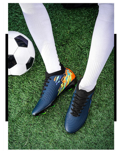 Casual Comfortable Men's Sports Shoes Soccer Shoes Men Anti-slip Outdoor Grass Training Breathable Lace-up Football Boots