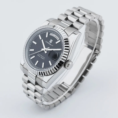 Orologio da uomo Corgeut Luxury 36MM ST1644 automatico meccanico con zaffiro, Relógio Masculino 10BAR, day, swim e dress watch