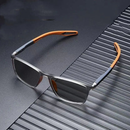 Men Women's Sports Sunglasses Square TR90 Frame Sun Glasses Eyewear Vintage Flexible Riding Goggle Shades Eyeglasses UV400