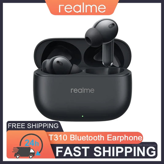 realme Buds T310 Wireless Earbuds Bluetooth 5.4 – 46dB Active Noise Cancelling HiFi Earphones with Deep Bass & Long Battery Life