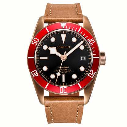 Luxury NH35A Corgeut 41mm Automatic Men's Watch PVD Case Sapphire Military Male 10BAR wim Watches Luminous Mechanical Wristwatches