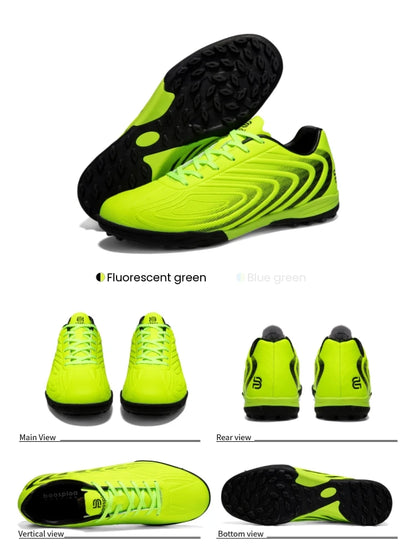 Baasploa Men's Professional Soccer Shoes Outdoor Anti-Slip Training Sport Shoes Male Light Leather Football Boots Chuteira Campo