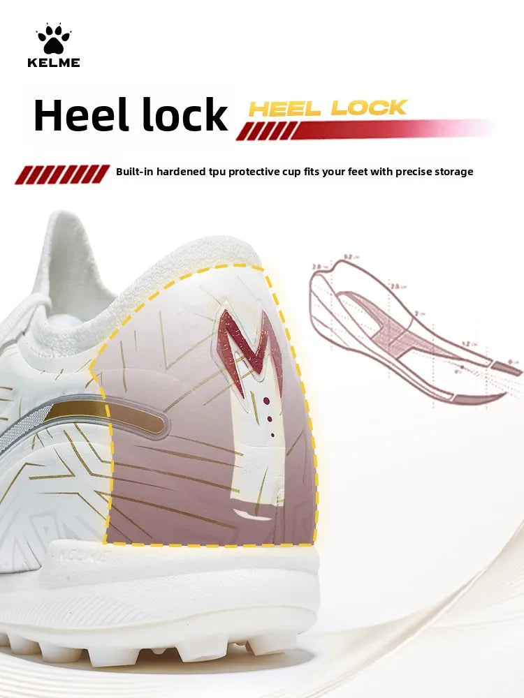 Chuteiras de Futebol Kelme para Adulto TF com Pitons Fragmentados, Calçado Profissional para Jogo e Treino, Sapatilhas de Futebol Indoor Antiderrapantes para Jovem