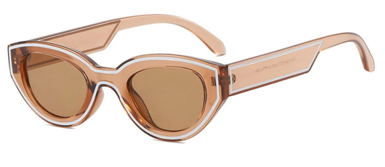 Fashion Unique Irregular Hip Hop Sunglasses Y2k Women Men Retro Glasses Ladies Beach Sunnies Outdoor Sport  with Metal Hinge