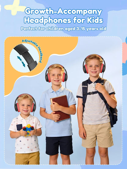Casque filaire Acer pour enfants, idéal pour l’école, avec prise jack 3,5 mm, pliable, à porter sur les oreilles, pour les jeunes garçons et les jeunes filles, niveau sonore sécurisé de 85/94 dB.