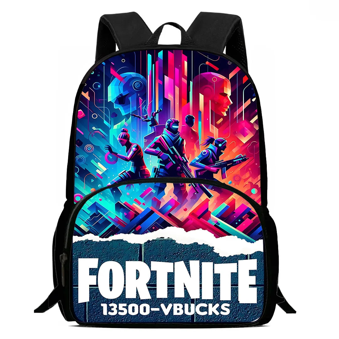 Set scuola classico FortniteS per bambini: zaino, borsa pranzo e astuccio, borse scolastiche capienti per bambino e bambina, idea regalo perfetta