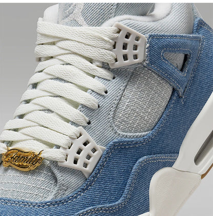 Ténis de basquetebol Nike JORDAN genuínos para mulher, de cano médio, em ganga, com amortecimento de ar IB6716-100