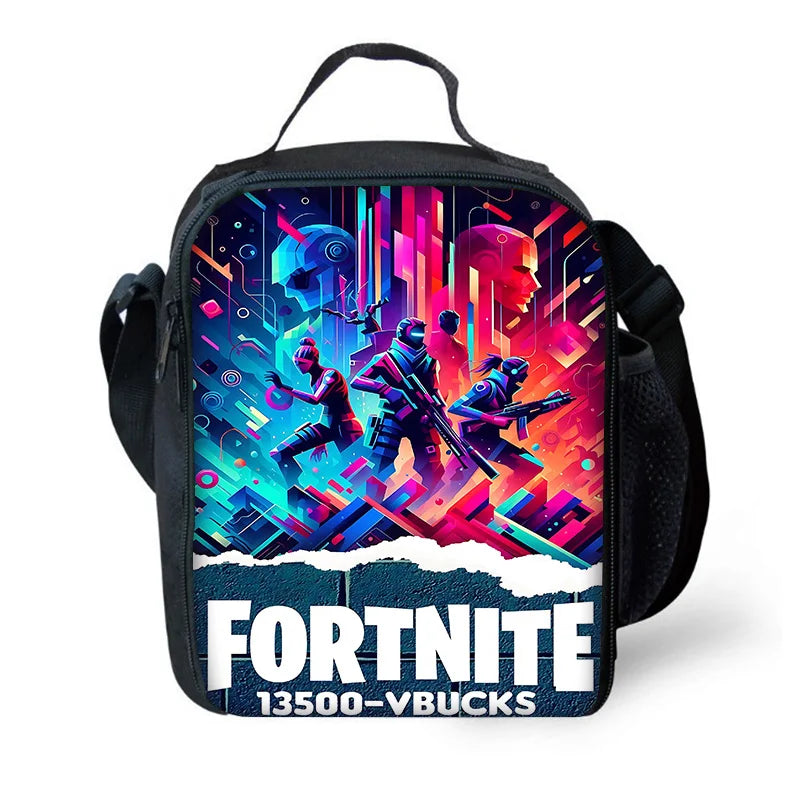 Set scuola classico FortniteS per bambini: zaino, borsa pranzo e astuccio, borse scolastiche capienti per bambino e bambina, idea regalo perfetta