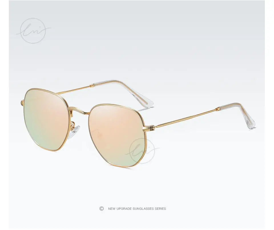 LM New Fashion Women Hexagon Sunglasses Men Retro Polarized Driving Coating Mirror Sun Glasses Goggle UV400 Eyewear gafas de sol