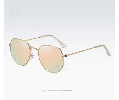 LM New Fashion Women Hexagon Sunglasses Men Retro Polarized Driving Coating Mirror Sun Glasses Goggle UV400 Eyewear gafas de sol