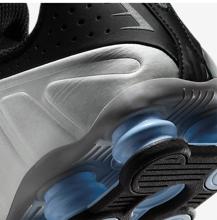 Ténis de corrida Nike Shox R4 genuínos para homem com amortecimento Air, cano baixo HQ1988-004