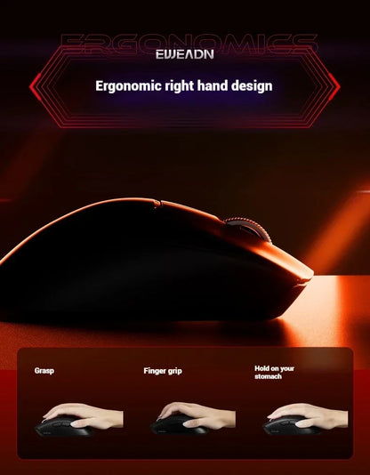 EWEADN A5 Pro Ultra wireless Lightweight Mouse Three-mode Paw3395/3311 22K/26KDPI Low Latency Gaming Mouse