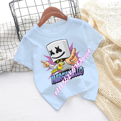 Fortnites Children T-shirts Game Cartoon Printed Figures Fortress Night Tees Game Short Sleeves Tops Summer Boys Girls Clothes