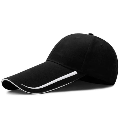 Peaked Hat Spring Summer 14cm Long Brim Sunscreen Fishing  Men Women Street Sunshade Outdoor Adjustable Cotton Golf Cap Trucker
