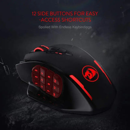Redragon M913 Wireless Gaming Mouse, 16000 DPI RGB Gaming Mouse, Dual Mode Wired & 2.4GHz Wireless Gaming Mouse with 16 Programmable Buttons