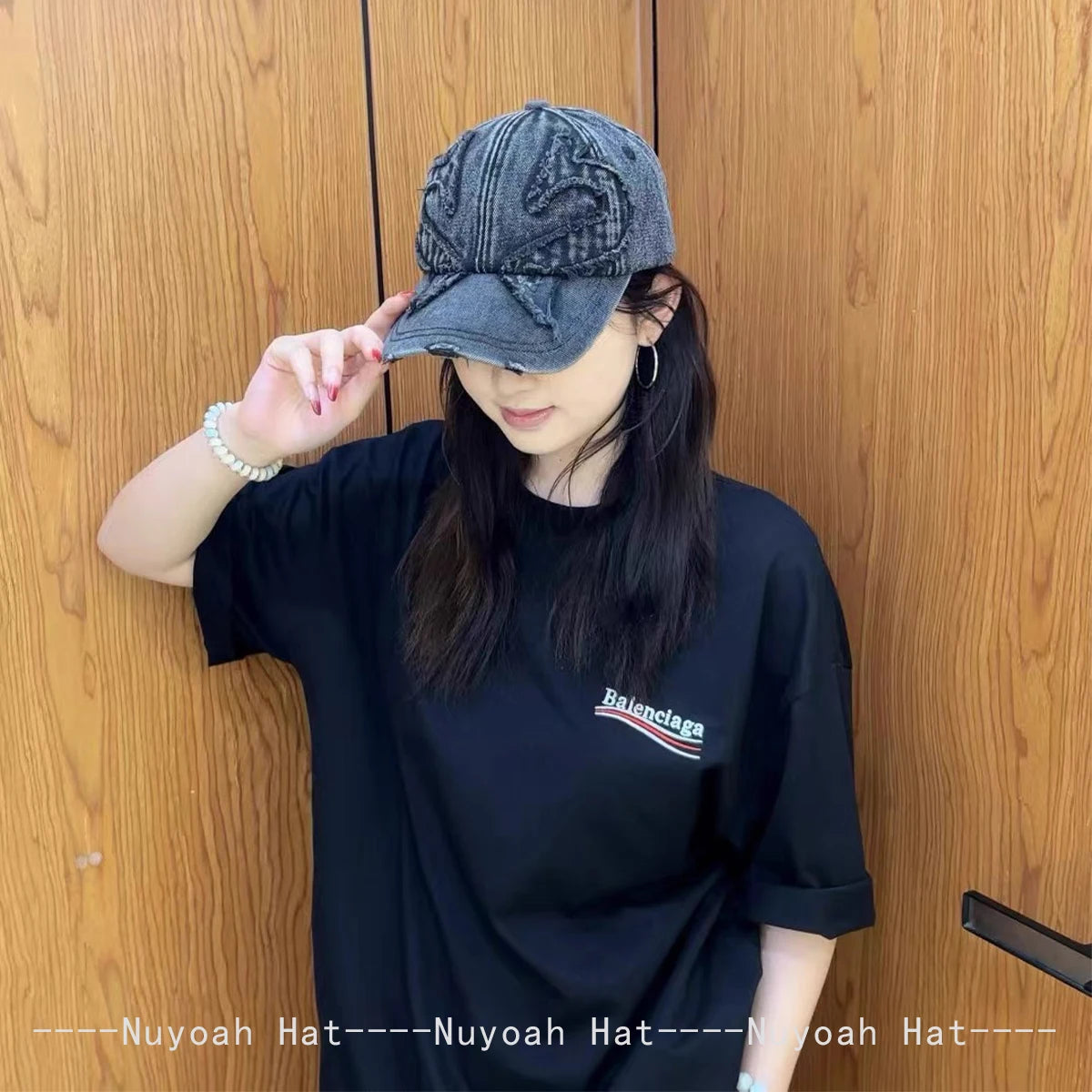 New Men Women Personal Embroidered Wing Double-edged Blade Baseball Hats Sunshade Distress Versatile Street Peaked Caps Fashion