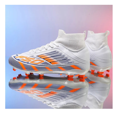 New Men's Football Boots Non-Slip Boys Grass Cleats High-Quality Match Soccer Shoes Hot-Selling Sneakers Outdoor High-Top Light