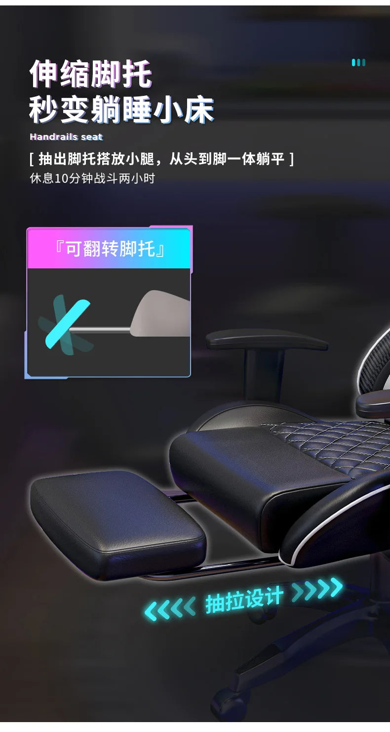 Ergonomic Swivel Gaming Chair Comfortable Office Computer Chair with Armrests, Modern Executive Desk Chair for Home, Work & Gaming
