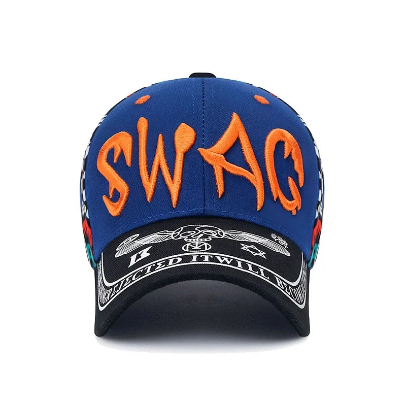 Nuovo cappellino da baseball casual alla moda con ricamo e stampa lettering, protezione solare per esterni