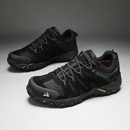Męskie buty trekkingowe HIKEUP z zamszowej skóry – odporne na zużycie buty outdoorowe do trekkingu, chodzenia, polowania i zastosowań taktycznych