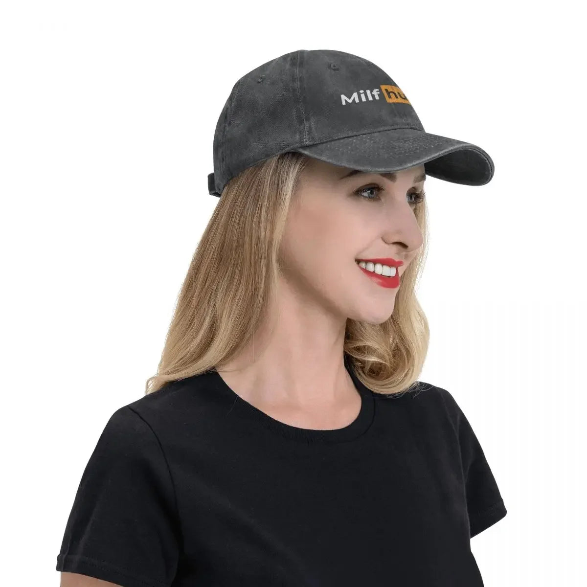 Funny Milf Hunter Baseball Caps Vintage Distressed Washed Headwear Unisex Outdoor Activities Gift Hats Cap