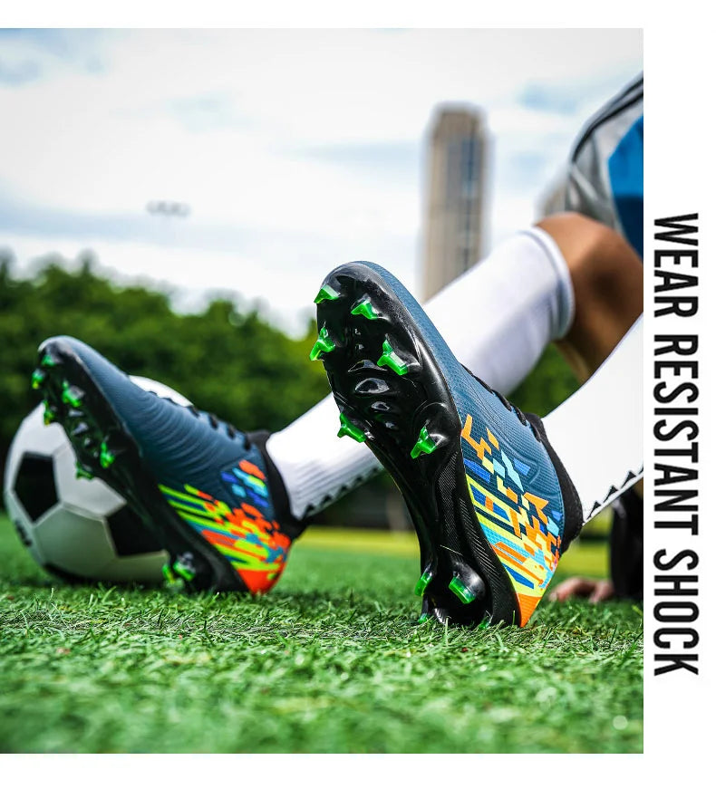 Casual Comfortable Men's Sports Shoes Soccer Shoes Men Anti-slip Outdoor Grass Training Breathable Lace-up Football Boots