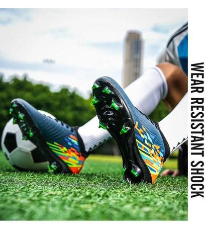 Casual Comfortable Men's Sports Shoes Soccer Shoes Men Anti-slip Outdoor Grass Training Breathable Lace-up Football Boots