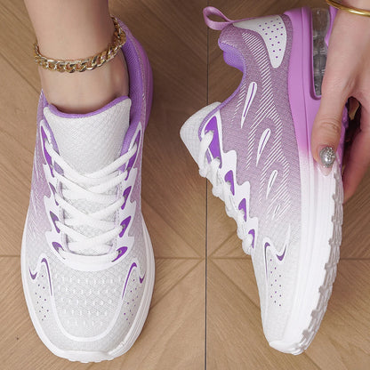 Damen-Sneaker Laufschuhe Damenmode mit Luftkissen und atmungsaktivem Mesh – Tennis- und Sportschuhe