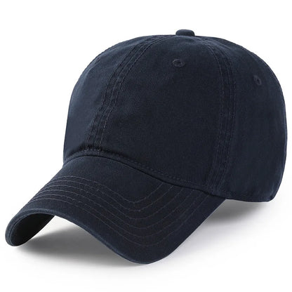 Men Women Oversize XXL 100% Cotton Baseball Cap,Large Baseball Hat for Big Heads 56-63cm(23.5"-25.5"),Adjustable Plain Dad Cap