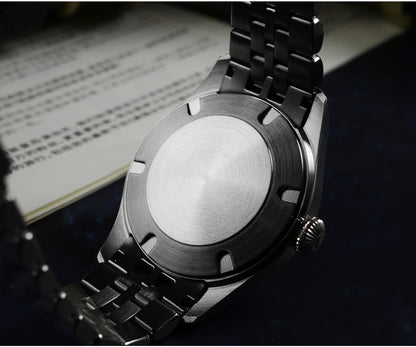 San Martin 39.5mm Retro Chinese Characters Indices Dial Men Pilot Watch YN55 100M Waterproof BGW-X1 Luminous SN0033C
