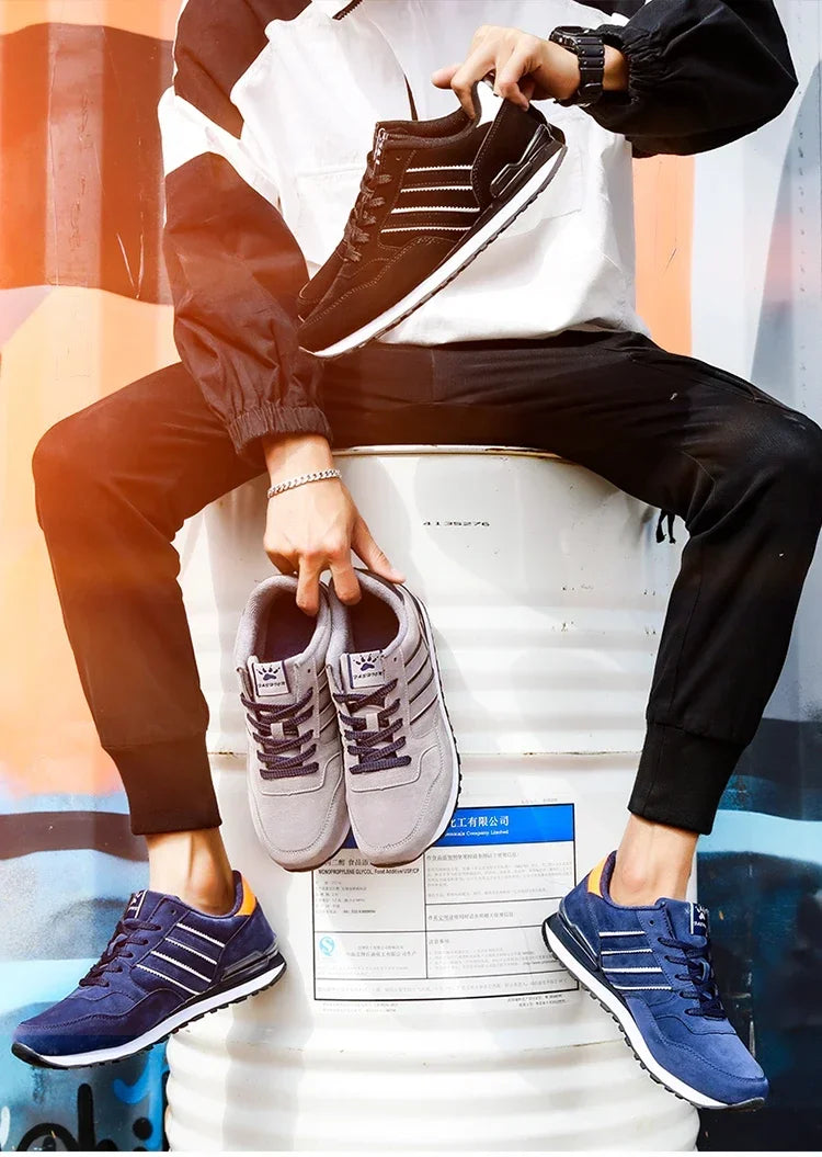 2025 New High Quality Men's Sneakers, Leather Casual Shoes, Autumn Breathable Men Shoes, Male Flat Shoe, Men's Casual Shoes
