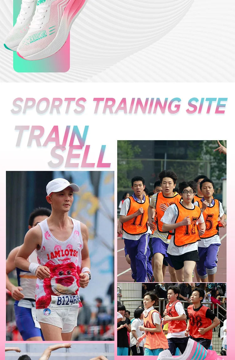 IRUNSVAN Marathon Racing Carbon Plate Men's Running Shoes Ultra Light Shock Absorption Training Women's Sports Shoes