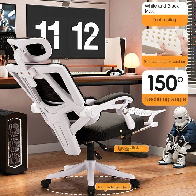 Ergonomic Mesh Office Chair with Lumbar Support, High Back Computer Desk Chair, Adjustable Comfortable Office Chair for Work, Gaming & Study