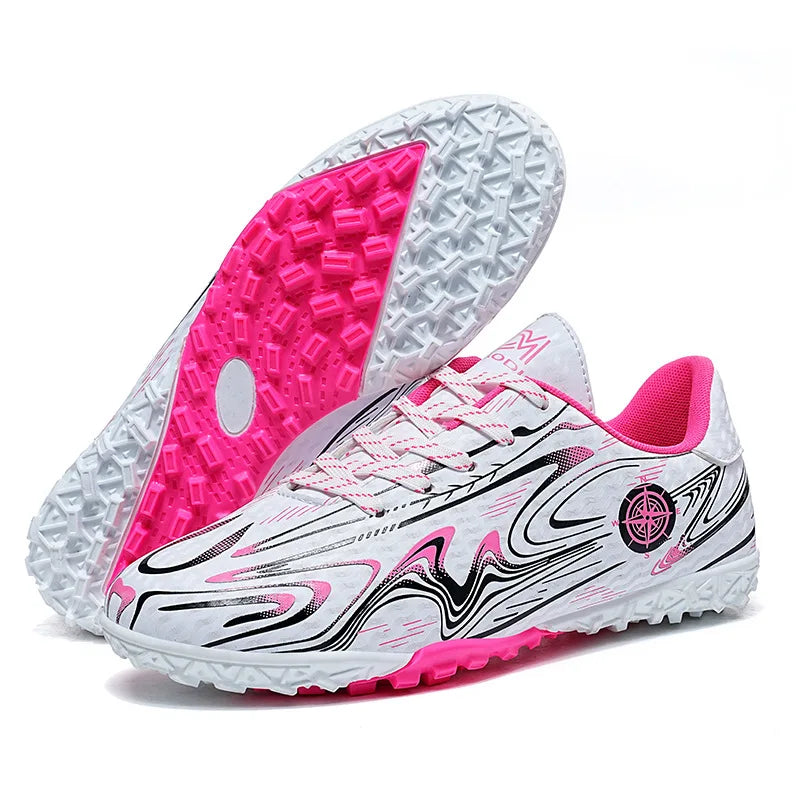 Chaussures de football pour hommes, chaussures de terrain professionnelles, crampons FG/TF pour entraînement sur gazon, chaussures de futsal, baskets de football antidérapantes, chaussures à crampons pour cheville, pointur