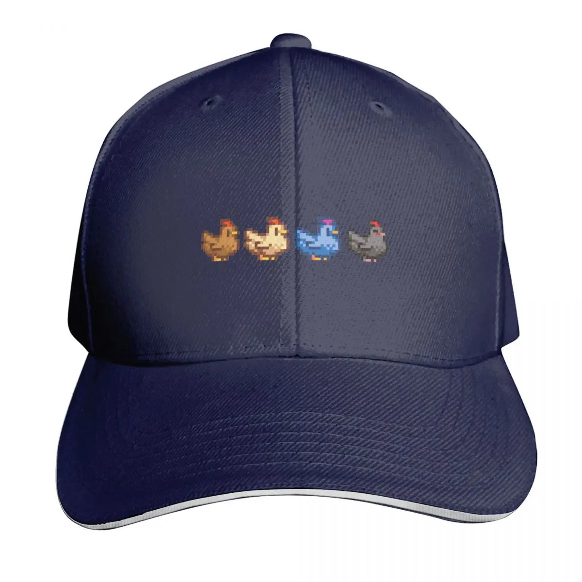 4 Chickens Stardew Valley Baseball Cap Fashion Beach Hat men Hood foam party Hat Hats For Men Women's