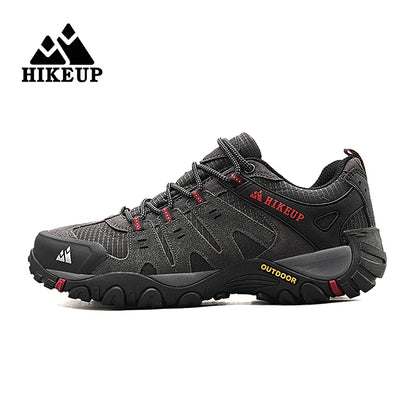 Męskie buty trekkingowe HIKEUP z zamszowej skóry – odporne na zużycie buty outdoorowe do trekkingu, chodzenia, polowania i zastosowań taktycznych