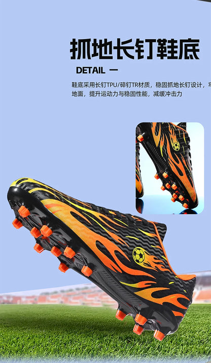 New Men Soccer Shoes Professional Football Boots Sneakers Comfortable Outdoor Match Boys Non-Slip Sports Shoes Unisex.