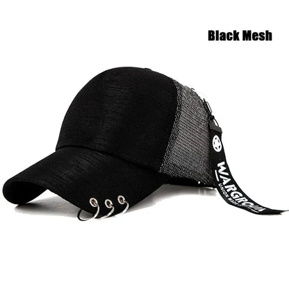 Personalisierte Baseballcap aus Metall mit klassischem Schirmdesign, leicht und atmungsaktiv! Vier Farben zur Auswahl